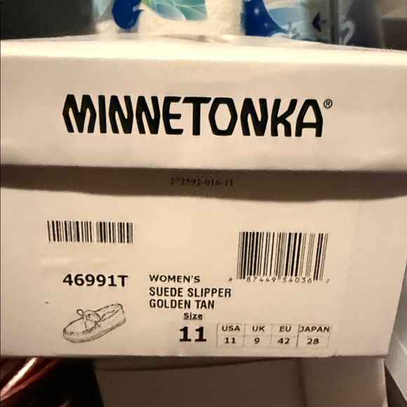 Minnetonka Golden Tan Suede Slippers - Picture 4 of 4